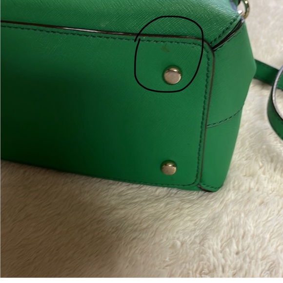 Green Kate Spade purse Sadie leather
Dome satchel purse bag. - Picture 3 of 5